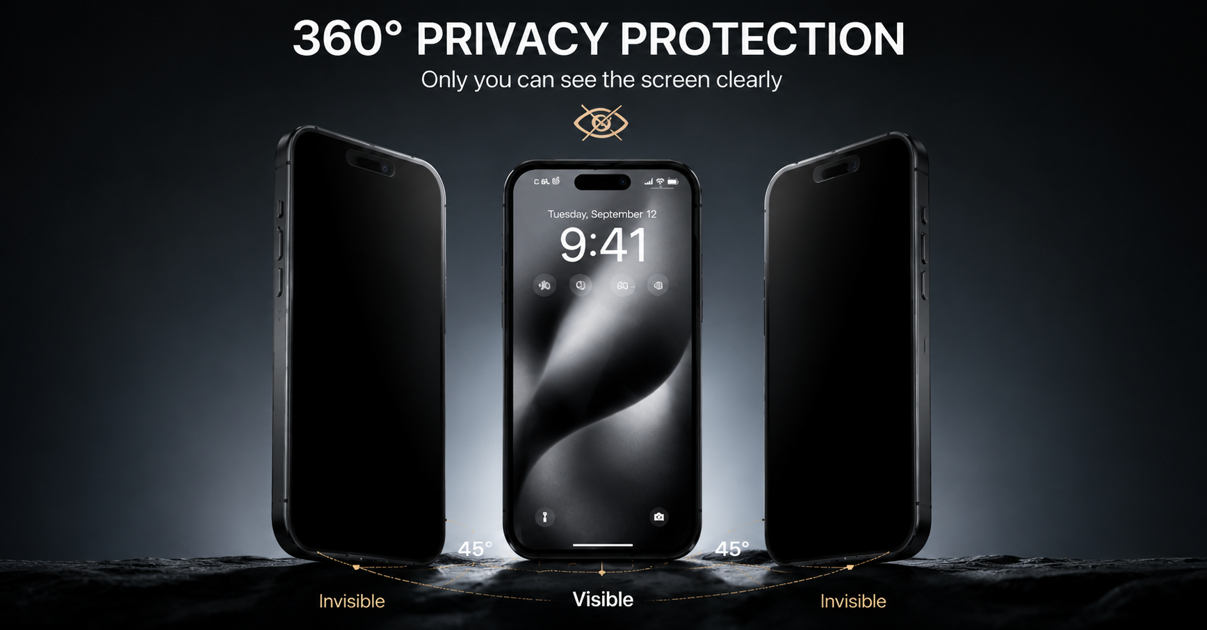 360° Double-Sided Magnetic Privacy iPhone Case | Anti-Spy Glass