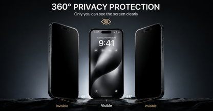 360° Double-Sided Magnetic Privacy iPhone Case | Anti-Spy Glass