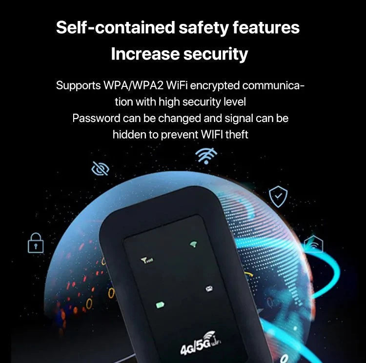 Highspeed 5G Wireless Hotspot Free Monthly Fee Portable WiFi