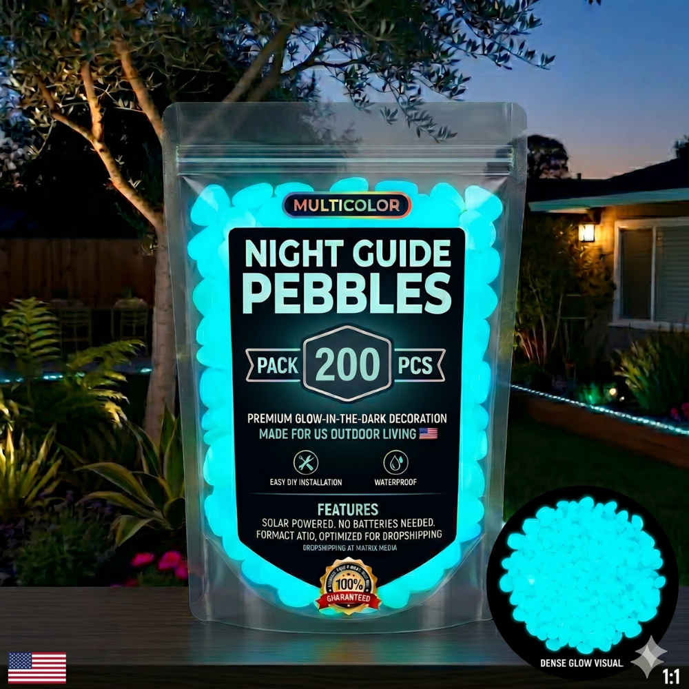 💥🌈Colorful Glow-in-the-Dark Garden Stones💥