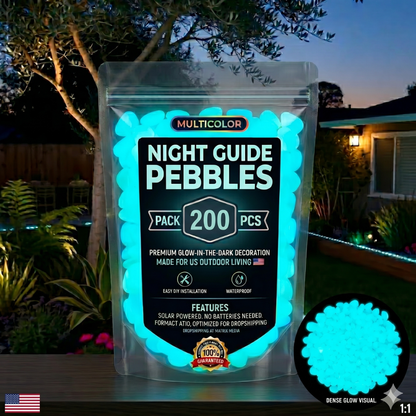 💥🌈Colorful Glow-in-the-Dark Garden Stones💥