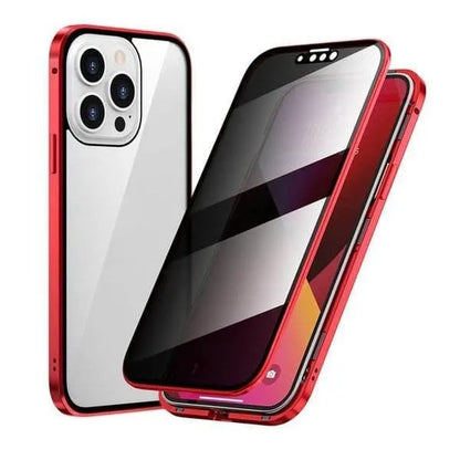 360° Double-Sided Magnetic Privacy iPhone Case | Anti-Spy Glass