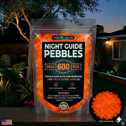 💥🌈Colorful Glow-in-the-Dark Garden Stones💥