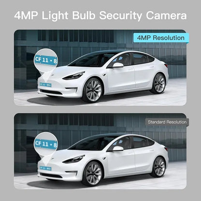 ⚡4MP Light Bulb Security Camera 5G&2.4GHz Wireless Outdoor Indoor Camera with Night Vision 🔥