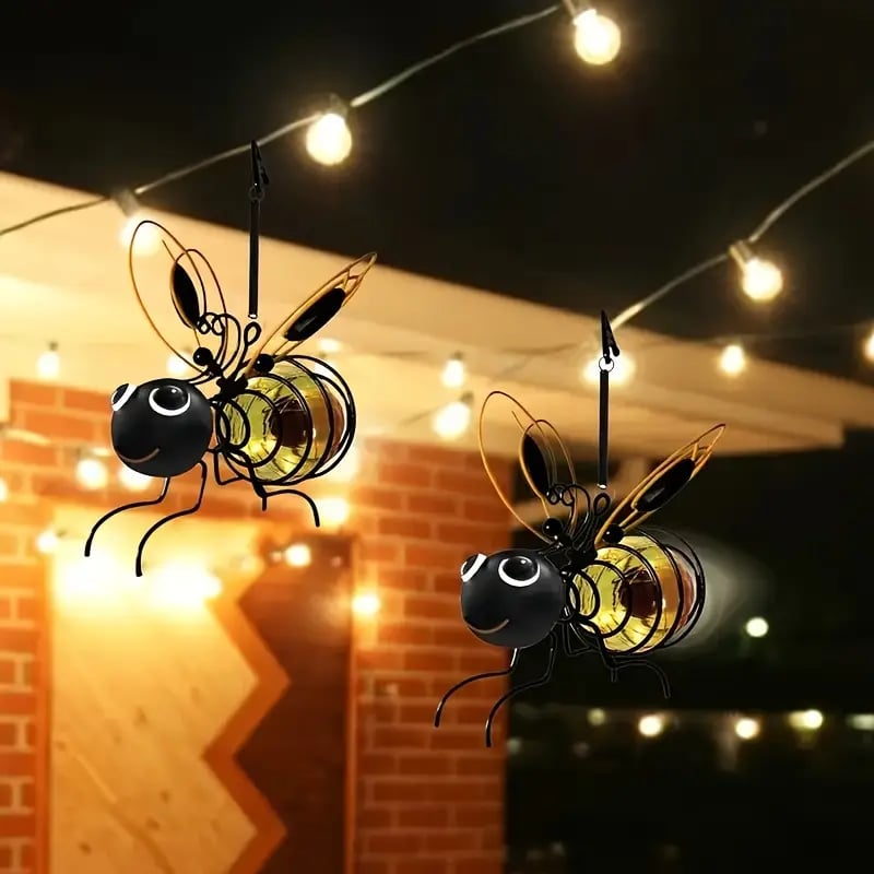 🐝Solar Hanging Bee Lights☀️Waterproof Outdoor Garden Decor Lantern for Patio & Yard❤️🌿✨