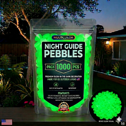 💥🌈Colorful Glow-in-the-Dark Garden Stones💥