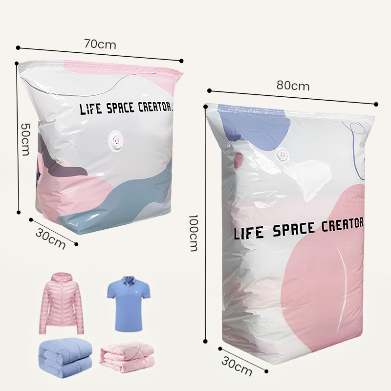 📦 Large-Capacity Vacuum Bags – No Pump Needed! 💨✨