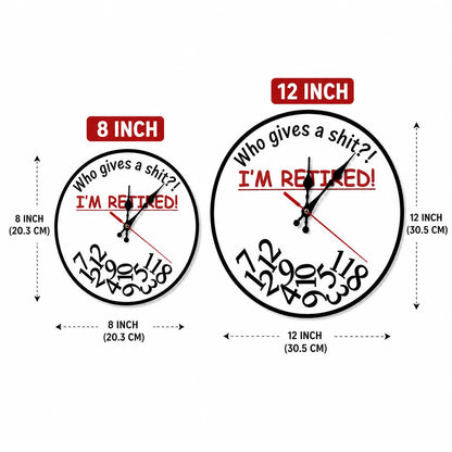 🔥Hot Sale 49% OFF🔥Retirement Humorous Quote Wall Clock