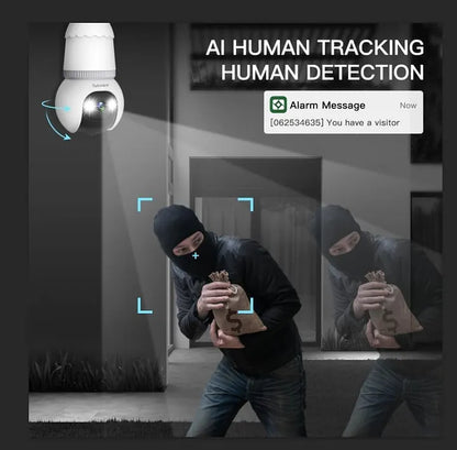 ⚡4MP Light Bulb Security Camera 5G&2.4GHz Wireless Outdoor Indoor Camera with Night Vision 🔥