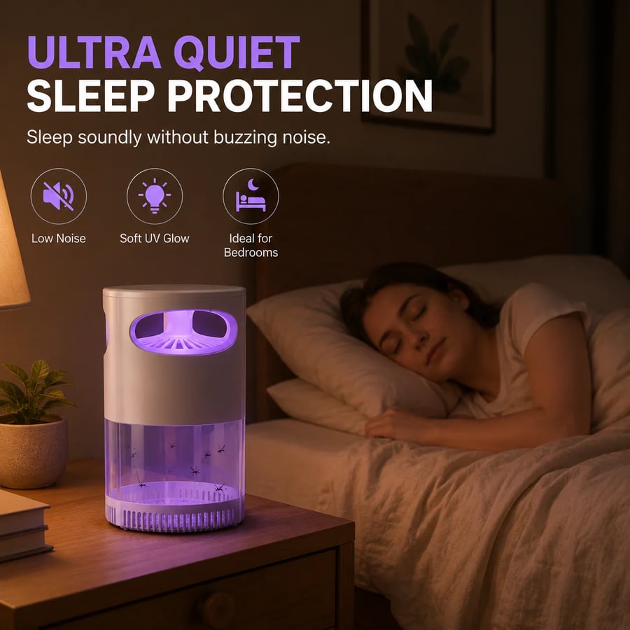 🦟  UV Mosquito Killer Lamp – quiet, USB, chemical-free. 50K+ sold! 🔇🌙