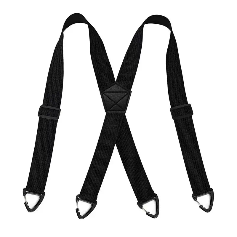 🔥 Men's X-Back Suspenders with Heavy-Duty Hook Clips – Wide, Adjustable & Durable for Work & Casual 🎩