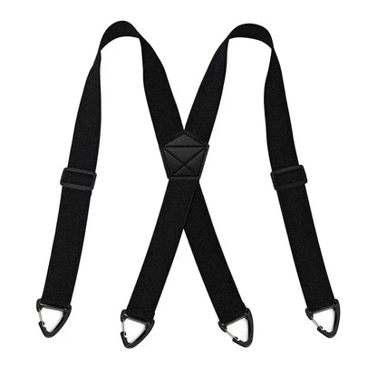 🔥 Men's X-Back Suspenders with Heavy-Duty Hook Clips – Wide, Adjustable & Durable for Work & Casual 🎩