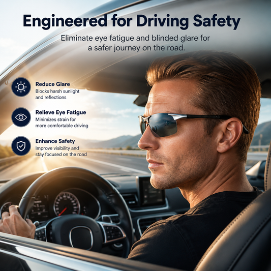 Photochromic Sunglasses with Anti-glare Polarized Lens
