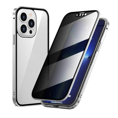 360° Double-Sided Magnetic Privacy iPhone Case | Anti-Spy Glass