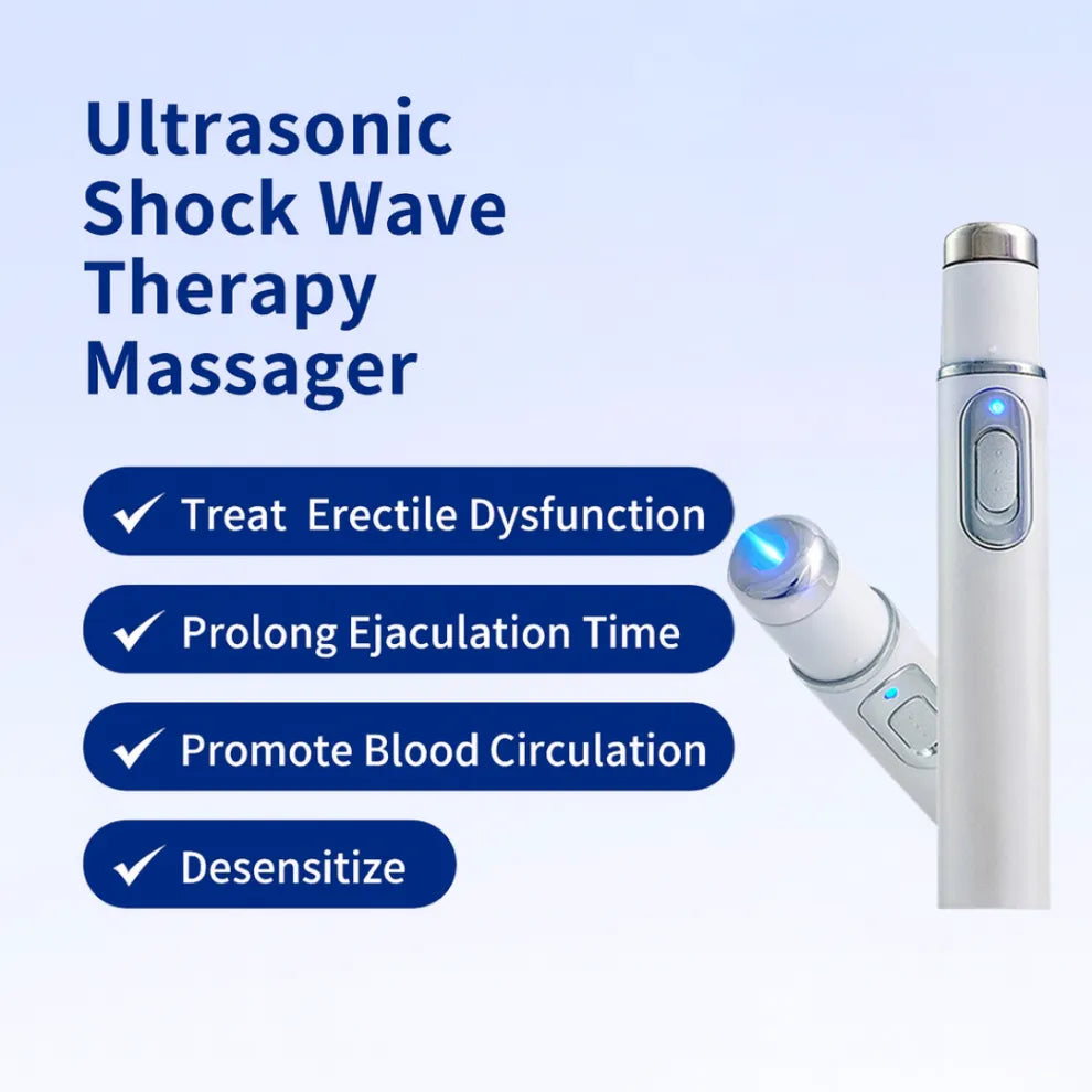 Advanced Acoustic Shockwave Therapy Device for At-Home Pain Relief & Male Performance Support