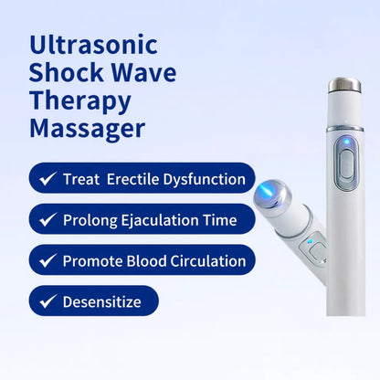 Advanced Acoustic Shockwave Therapy Device for At-Home Pain Relief & Male Performance Support