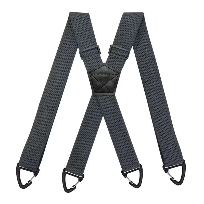 🔥 Men's X-Back Suspenders with Heavy-Duty Hook Clips – Wide, Adjustable & Durable for Work & Casual 🎩