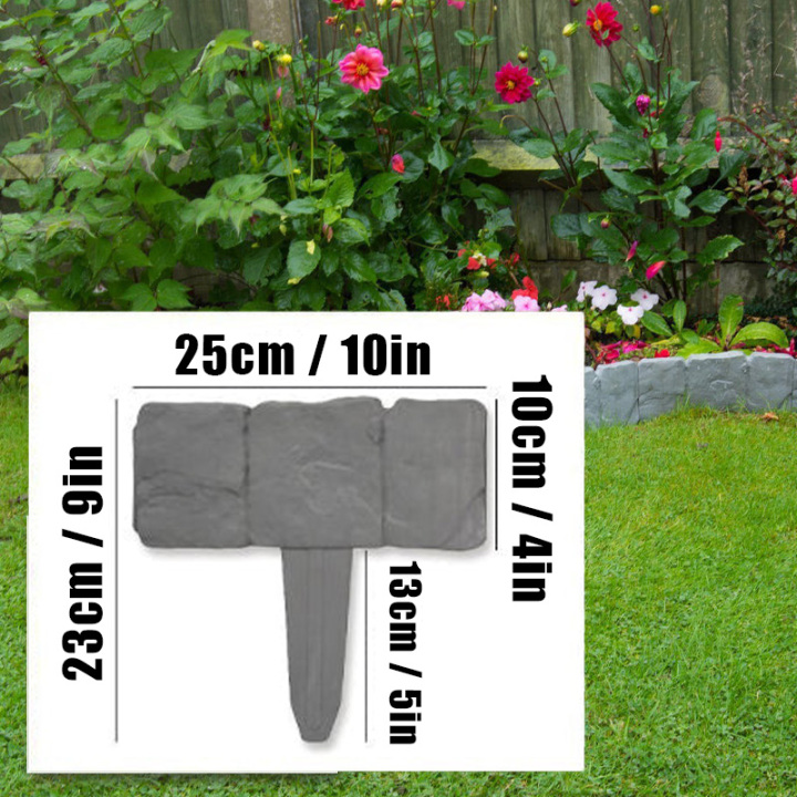 Imitation Stone Garden Fence - DIY Garden Edging Border
