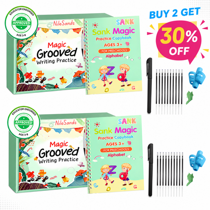 💥📚MagicBook | Kids Practice Copybook Set (4Pcs/Set)💥