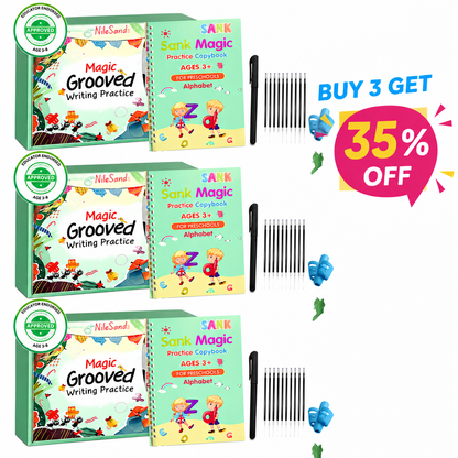 💥📚MagicBook | Kids Practice Copybook Set (4Pcs/Set)💥