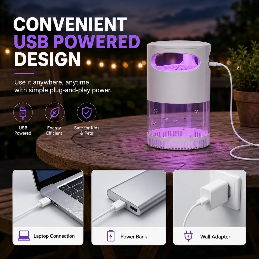 🦟  UV Mosquito Killer Lamp – quiet, USB, chemical-free. 50K+ sold! 🔇🌙