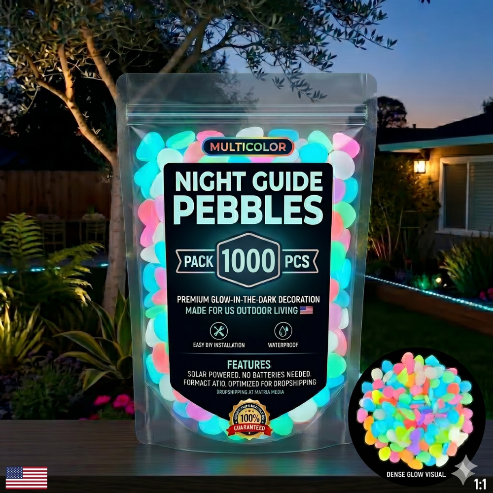 💥🌈Colorful Glow-in-the-Dark Garden Stones💥
