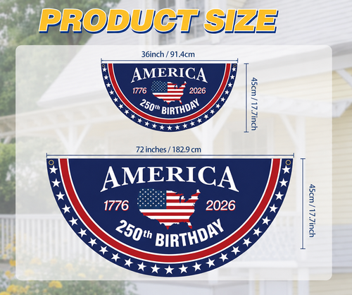 Celebrate America's 250th Birthday Banner