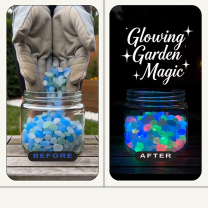 💥🌈Colorful Glow-in-the-Dark Garden Stones💥