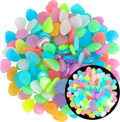 💥🌈Colorful Glow-in-the-Dark Garden Stones💥