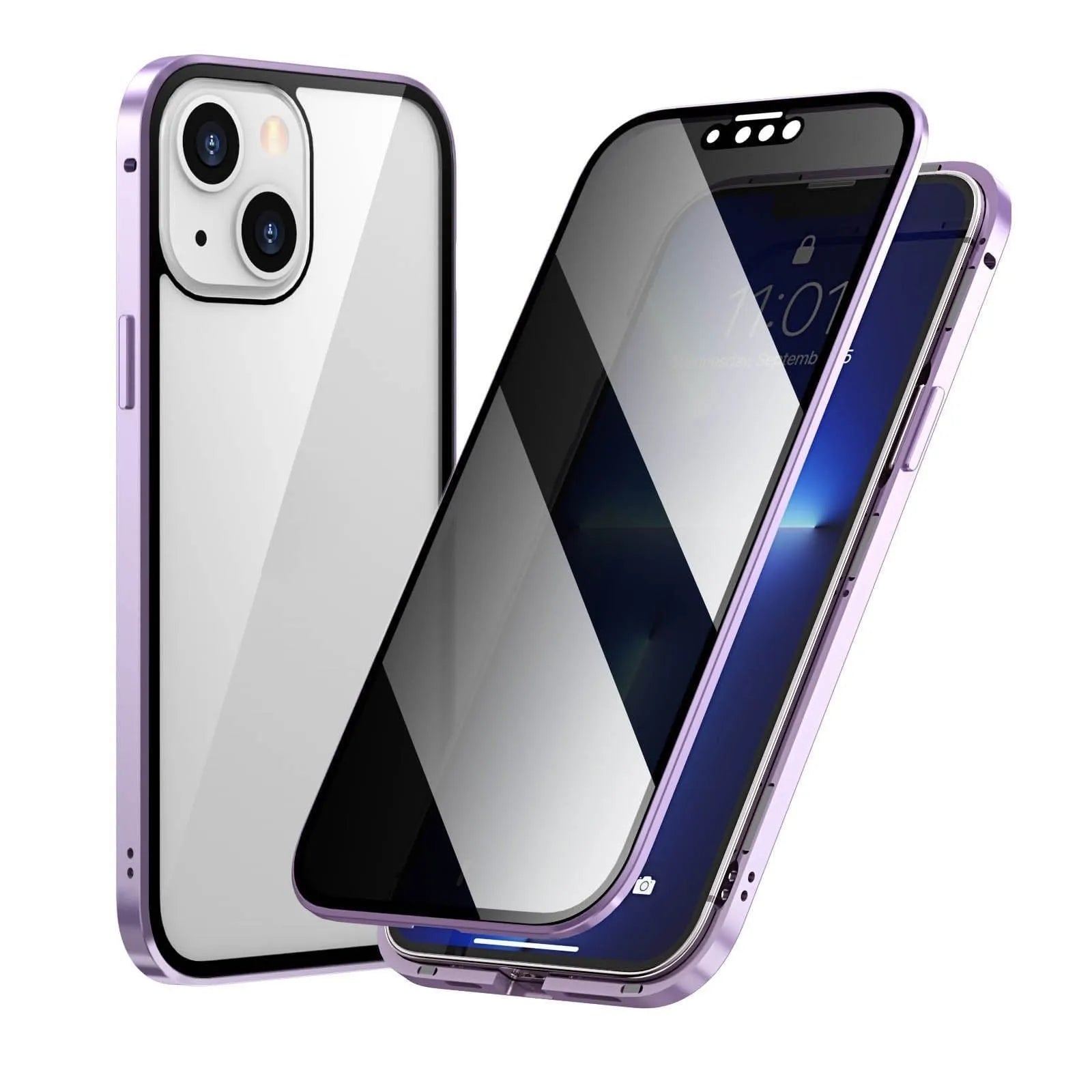 360° Double-Sided Magnetic Privacy iPhone Case | Anti-Spy Glass
