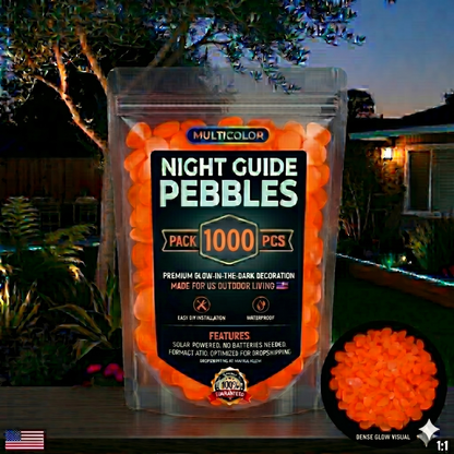 💥🌈Colorful Glow-in-the-Dark Garden Stones💥