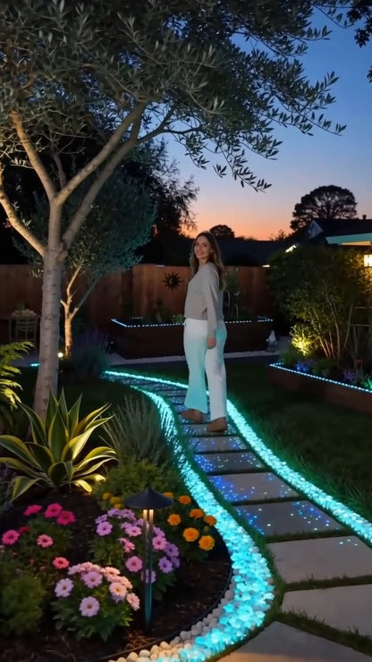 💥🌈Colorful Glow-in-the-Dark Garden Stones💥