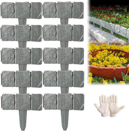 Imitation Stone Garden Fence - DIY Garden Edging Border
