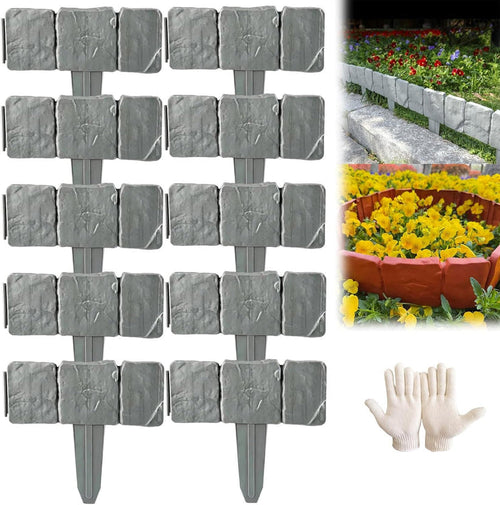 Imitation Stone Garden Fence - DIY Garden Edging Border