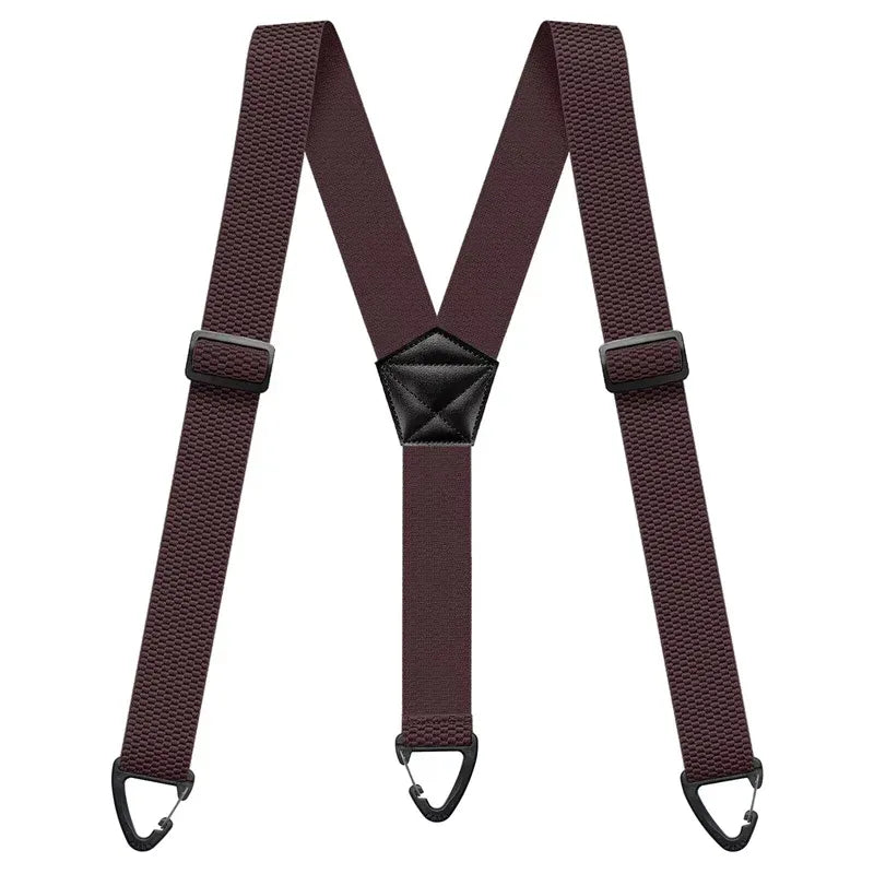 🔥 Men's X-Back Suspenders with Heavy-Duty Hook Clips – Wide, Adjustable & Durable for Work & Casual 🎩