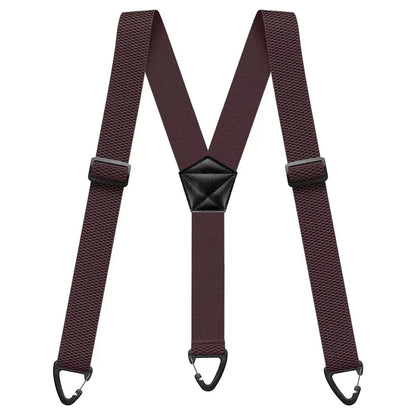 🔥 Men's X-Back Suspenders with Heavy-Duty Hook Clips – Wide, Adjustable & Durable for Work & Casual 🎩