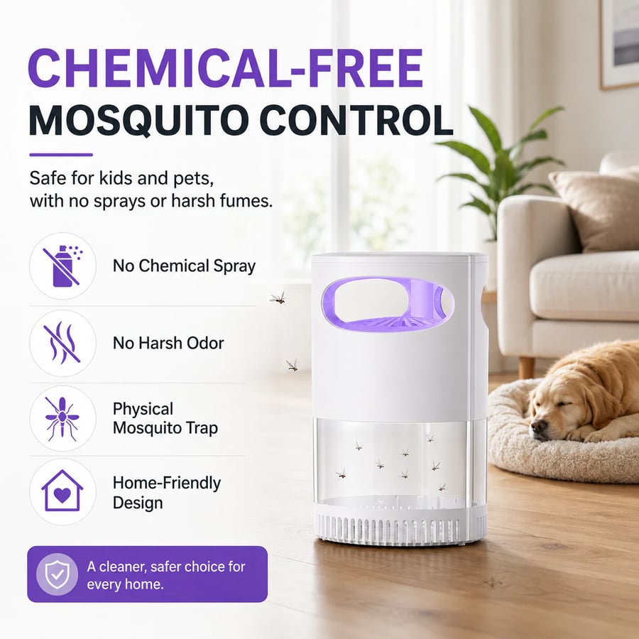 🦟  UV Mosquito Killer Lamp – quiet, USB, chemical-free. 50K+ sold! 🔇🌙
