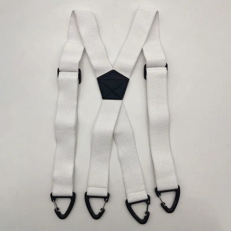 🔥 Men's X-Back Suspenders with Heavy-Duty Hook Clips – Wide, Adjustable & Durable for Work & Casual 🎩