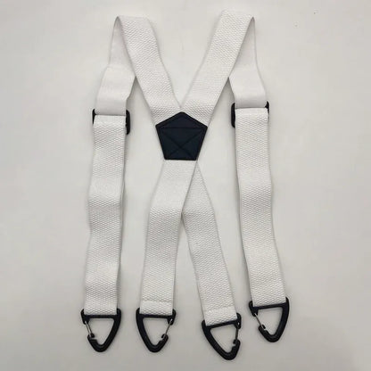 🔥 Men's X-Back Suspenders with Heavy-Duty Hook Clips – Wide, Adjustable & Durable for Work & Casual 🎩