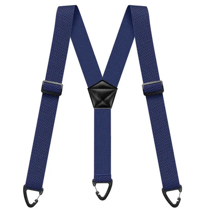 🔥 Men's X-Back Suspenders with Heavy-Duty Hook Clips – Wide, Adjustable & Durable for Work & Casual 🎩