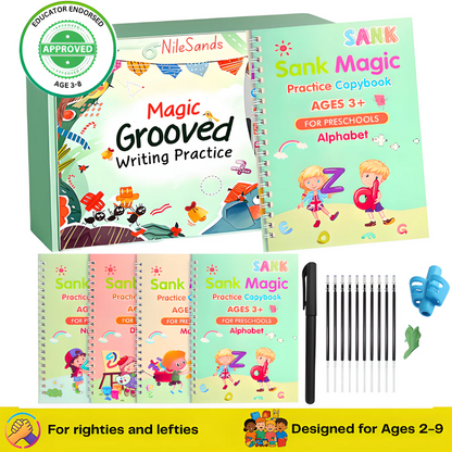 💥📚MagicBook | Kids Practice Copybook Set (4Pcs/Set)💥