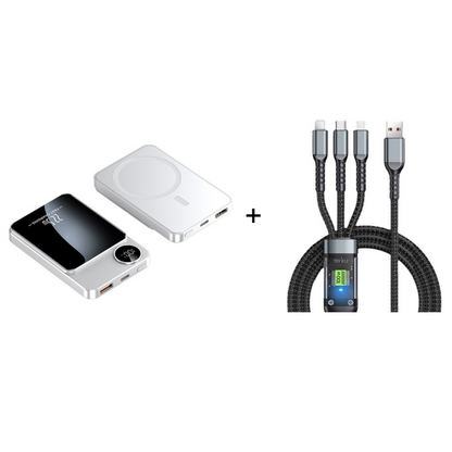 🔋✨Professional Magnetic Charger for Travelers & Professionals 🧲| 22.5W Wired & 15W Wireless | 10,000 mAh | Fast Delivery💥