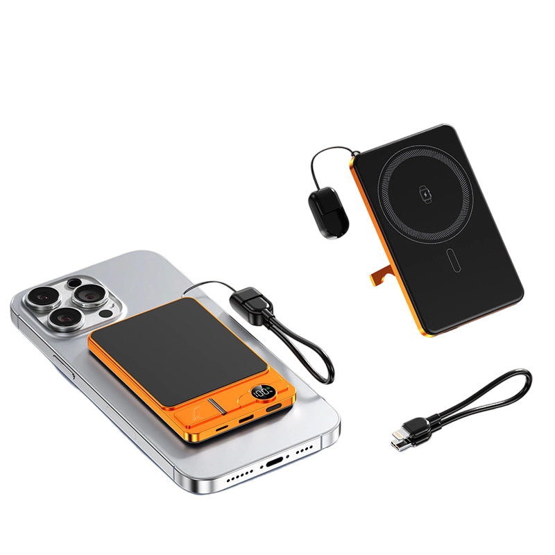 🔋✨Professional Magnetic Charger for Travelers & Professionals 🧲| 22.5W Wired & 15W Wireless | 10,000 mAh | Fast Delivery💥