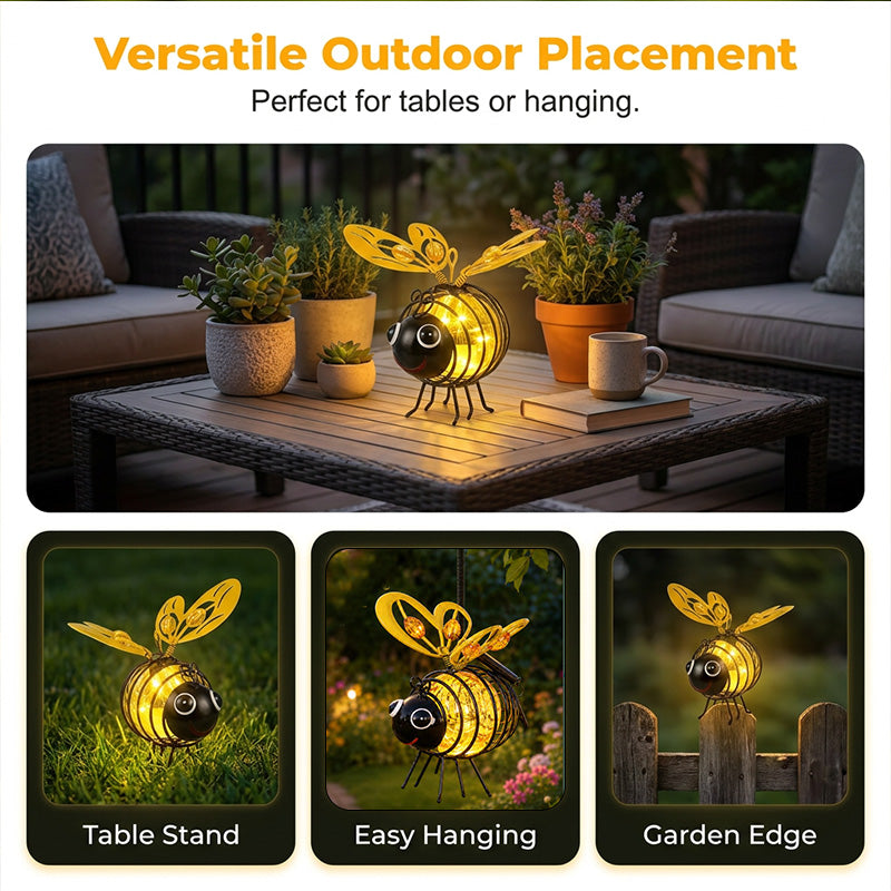 🐝Solar Hanging Bee Lights☀️Waterproof Outdoor Garden Decor Lantern for Patio & Yard❤️🌿✨