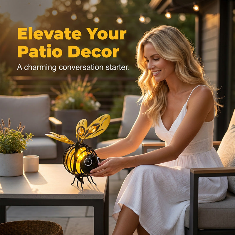 🐝Solar Hanging Bee Lights☀️Waterproof Outdoor Garden Decor Lantern for Patio & Yard❤️🌿✨