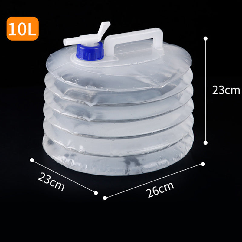 Collapsible Camping Water Container with Spigot | BPA-Free Accordion Jug